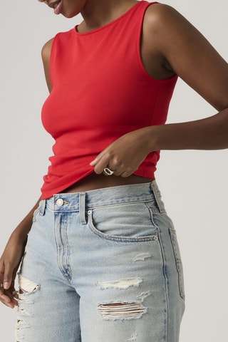 Top Blair Sl Boatneck Urban Jersey - Rood