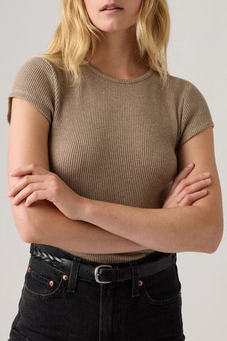 T-shirt - Taupe - Grijs