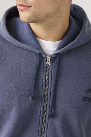 Sweater met Capuchon Two Horse Cropped Zip Up - Blauw
