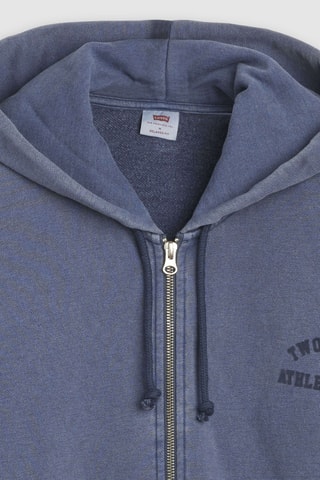 Sweater met Capuchon Two Horse Cropped Zip Up - Blauw