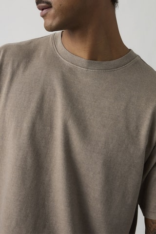T-shirt Boxy - Beige - Beige