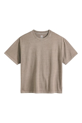 T-shirt Boxy - Beige - Beige