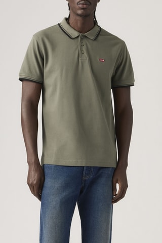 Polo Wood Tipping Stripe Mulled - Groen