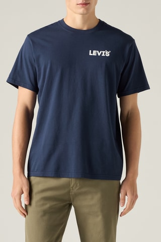 T-shirt Relaxed Fit Headline - Blauw
