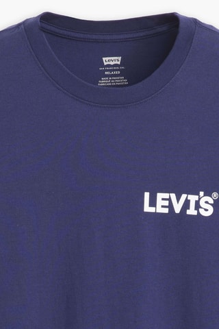 T-shirt Relaxed Fit Headline - Blauw