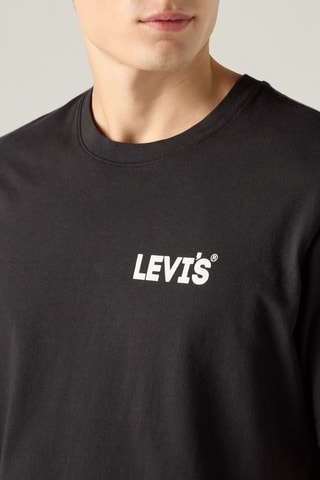 T-shirt Relaxed Fit Headline - Zwart