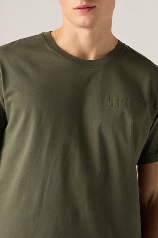 T-shirt Relaxed Fit Headline - Groen