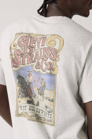 T-shirt Relaxed Fit Worn By Cowboys Light - Wit