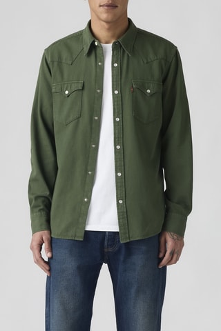 Overhemd Classic Western Standard Greenwich - Groen