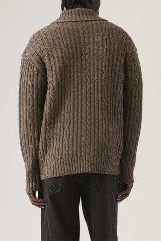 Wollen Vest Telegraph - Bruin - Bruin
