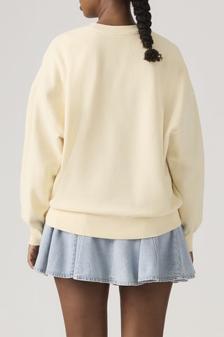 Trui Vintage Oversized Crew Roy - Geel