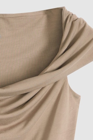 Top Tori Twisted Clean Knit Pine Bark Viscos - Groen