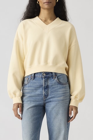 Sweater Vintage  H126 Rut - Geel