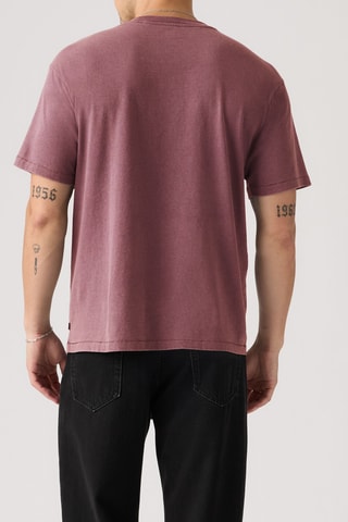 T-shirt Tab Vintage Grunge Wash Roan - Rood