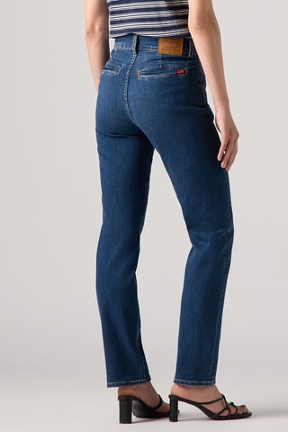 Jeans straight hoge taille 724™ - Petrolblauw - Blauw