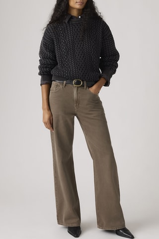 Jeans met Hoge Taille - Blauw