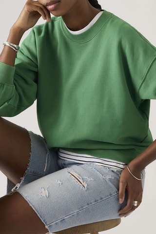 Sweater Vintage Boxy H126 Pine - Groen