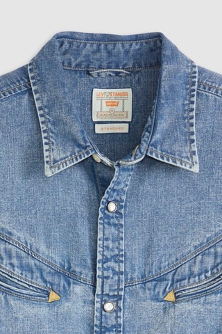 Overhemd Smiley - Indigoblauw - Blauw