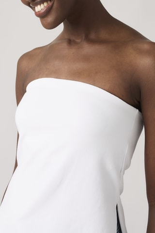 Strapless top Talia Tube Top Bright Jersey - Wit