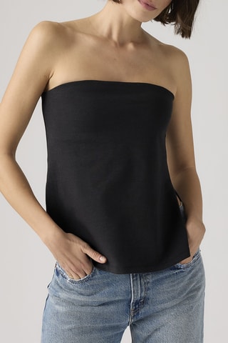 Strapless top Talia Tube Top Night Jersey - Zwart