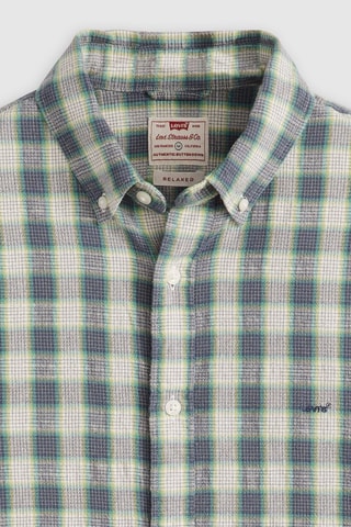 Overhemd - Groen - Blauw, groen en grijs