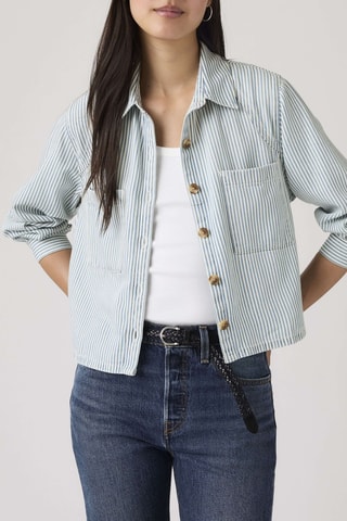 Blouse Tini Utility Hadley Stripe Vint - Blauw
