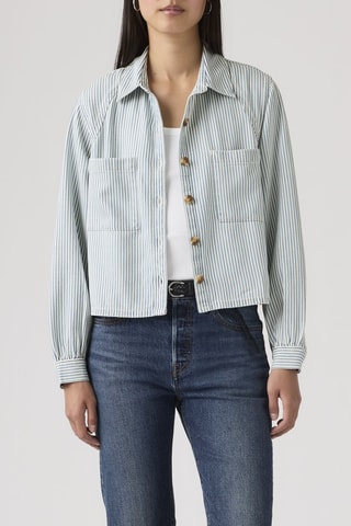 Blouse Tini Utility Hadley Stripe Vint - Blauw