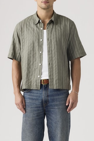 Blouse Lama Boxy Mulled Basil - Groen