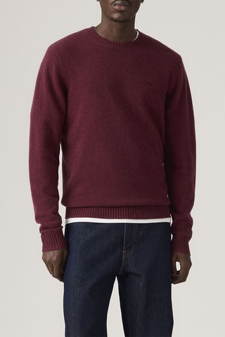 Wollen Trui Original Sweater Tawny Port - Rood
