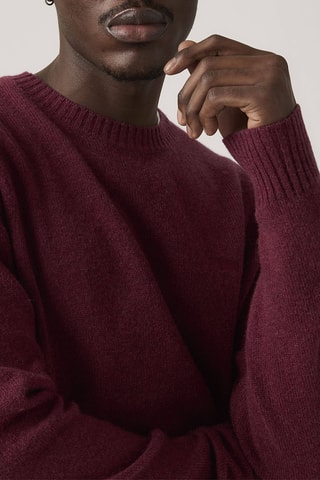 Wollen Trui Original Sweater Tawny Port - Rood