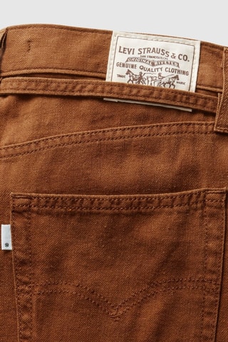 Linnen Jeans Straight Fit - Bruin - Bruin