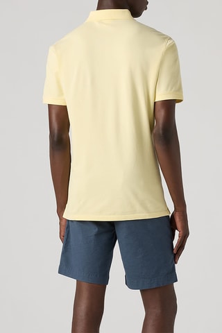 Polo Slim Housemark Polo Double Cream Pique - Ecru
