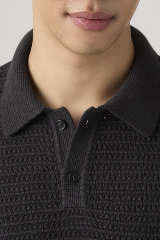 Polo Laguna Sweater Polo Dark Phantom - Zwart