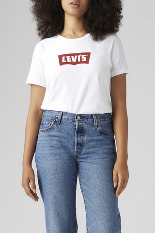 T-shirt - Wit - Wit en rood