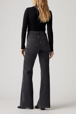 Flare Jeans Ribcage - Zwart - Zwart