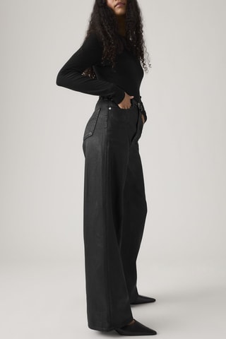 Jeans wide legs - Zwart - Zwart