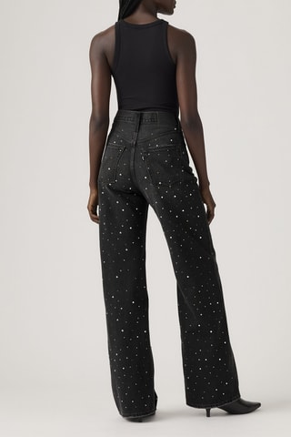 Jeans Wide Legs Ribcage - Zwart - Zwart
