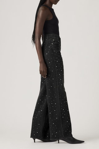 Jeans Wide Legs Ribcage - Zwart - Zwart
