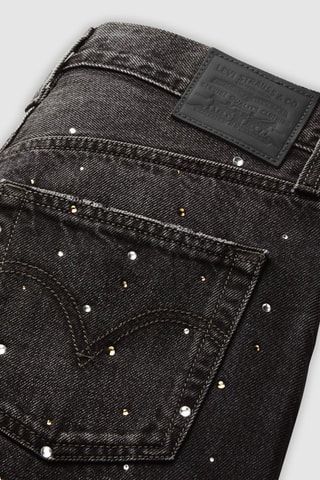 Jeans Wide Legs Ribcage - Zwart - Zwart