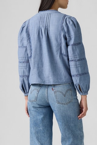 Spijkerblouse. Blauw - Blauw
