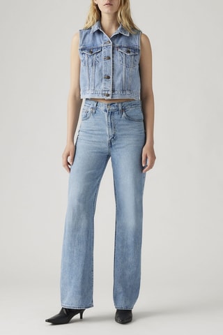 Jeans met Hoge Taille - Blauw