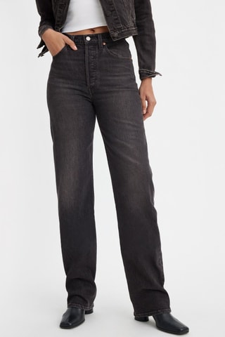 Rechte Jeans - Zwart - Blauw