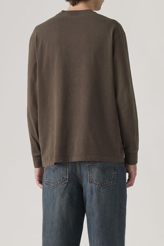 T-shirt Authentic Garment Dye Bracken Gar - Groen