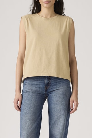 T-shirt Boxy Safari Slub - Beige