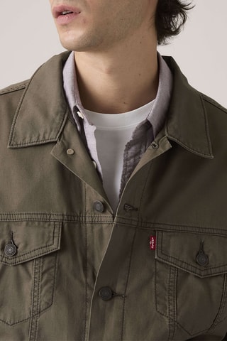 Spijkerjasje Relaxed Fit Trucker Maitake - Bruin