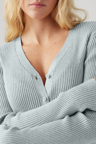Vest Tulip Cardigan Dusty - Blauw