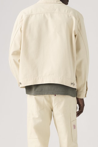 Spijkerjasje Sunrise Trucker Undyed Ecru Greige Lt Wg - Ecru