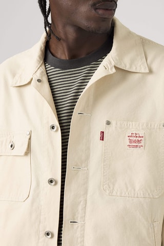 Spijkerjasje Sunrise Trucker Undyed Ecru Greige Lt Wg - Ecru
