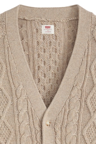 Wollen Vest Valencia Cardigan Fungi Heather - Beige