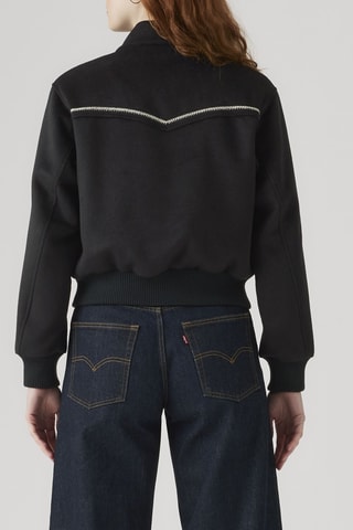 Wollen Jasje Lennox Rodeo Jacket Night - Zwart